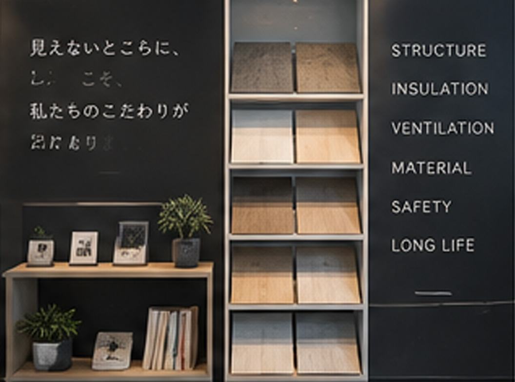 見て・触れて・確かめられる素材・性能コーナー
